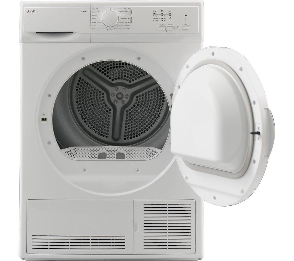 Secadora de condensación LOGIK LCD9W23 de 9 kg - Blanca