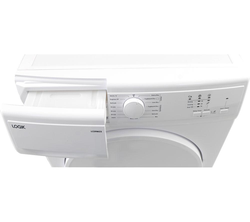 Secadora de condensación LOGIK LCD9W23 de 9 kg - Blanca