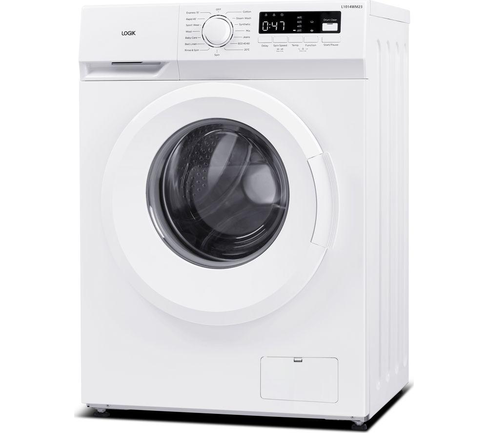 Lavadora LOGIK L1014WM23 de 10 kg y 1400 rpm - Blanca