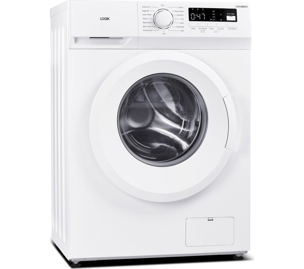 Lavadora LOGIK L1014WM23 de 10 kg y 1400 rpm - Blanca