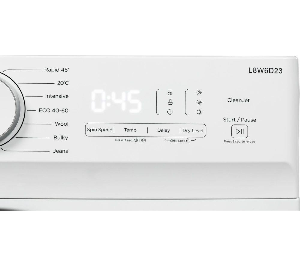 LOGIK L8W6D23 Lavadora-secadora de 8 kg - Blanca