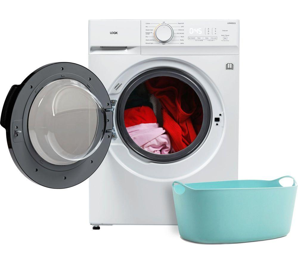 LOGIK L8W6D23 Lavadora-secadora de 8 kg - Blanca