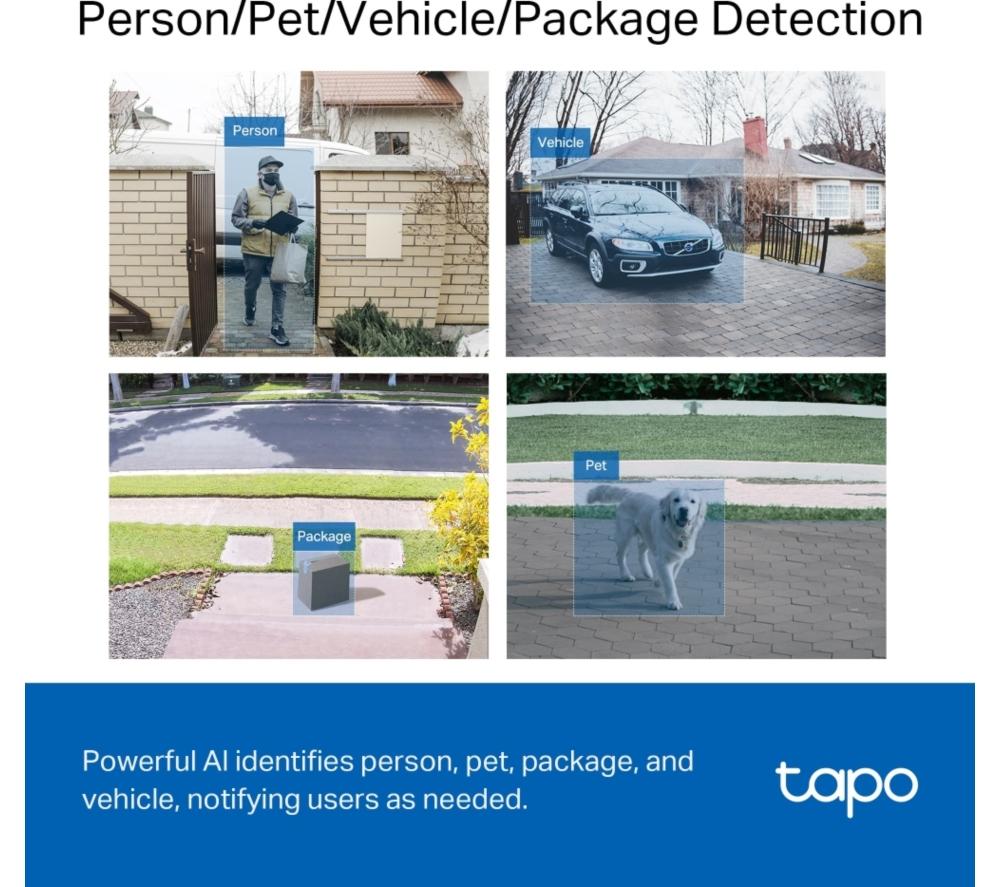 TP-LINK Tapo D230S1 2K 5 MP WLAN Video Türklingel mit Glocke – Weiß