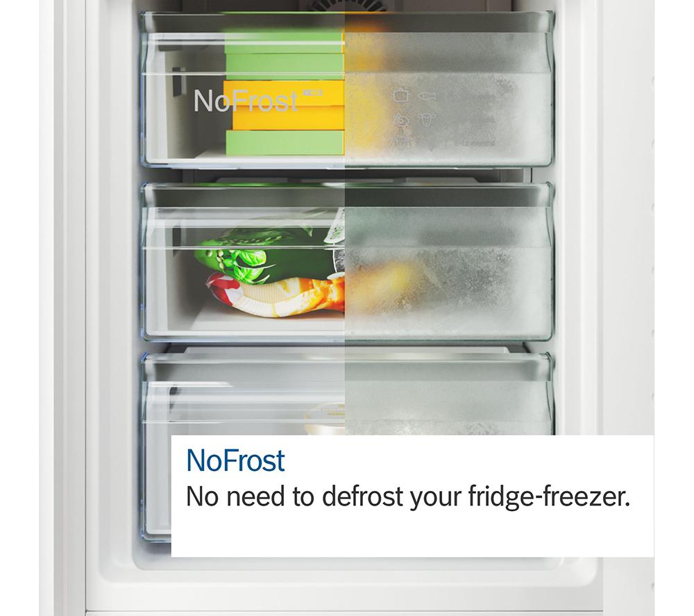 BOSCH Series 4 KGN492LDFG 70/30 Fridge Freezer - Inox-look