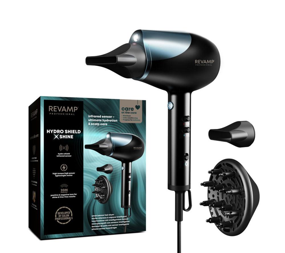 REVAMP Progloss Hydro Shield X Shine Hair Dryer - Black