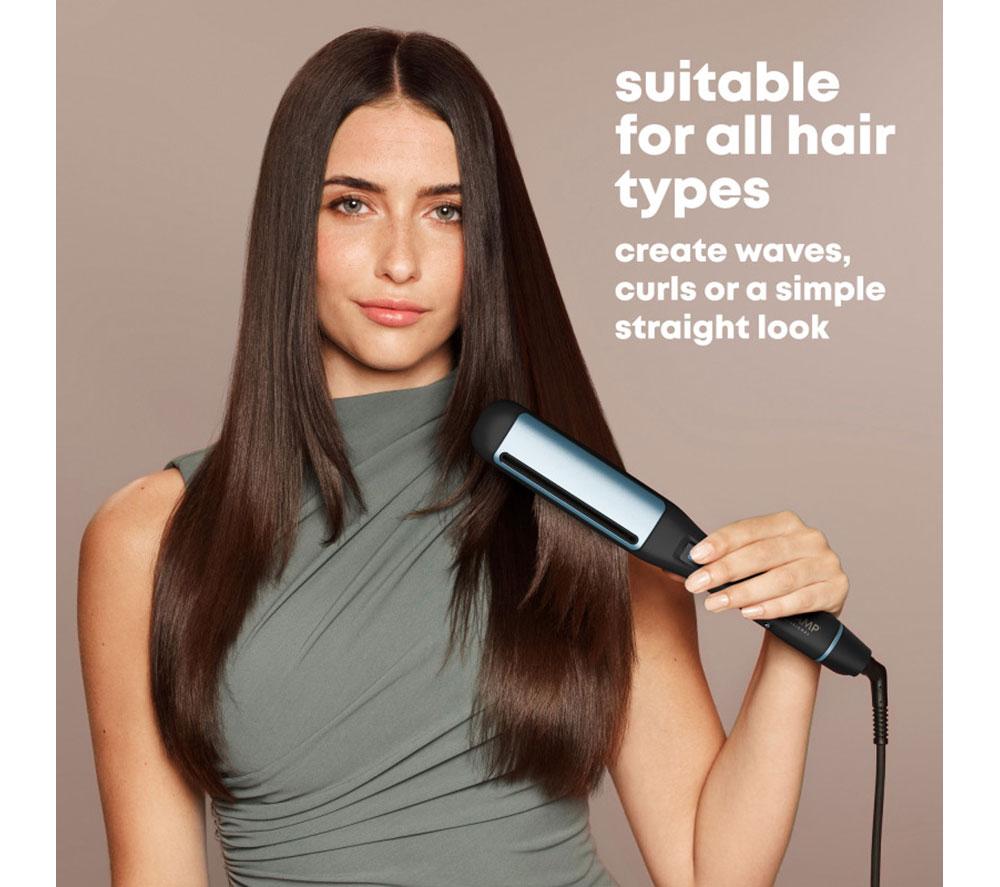 REVAMP Hydro Shield X Shine Keramik-Haarglätter – Schwarz