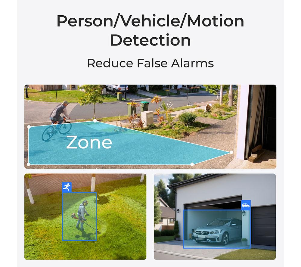 REOLINK TrackMix Series G770 4K 4G LTE Battery Outdoor Security Camera with Solar Panel & 64 GB Memory Card - White