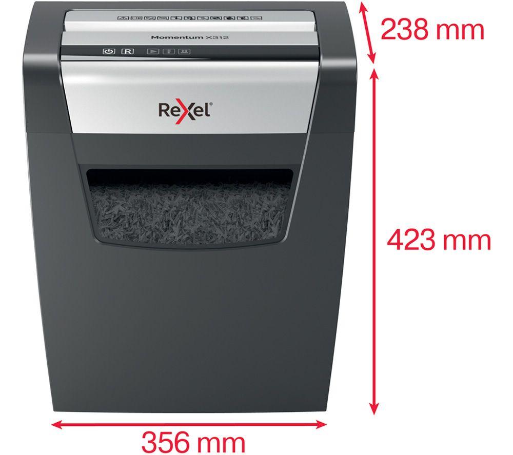 REXEL Momentum X312 Cross Cut Paper Shredder