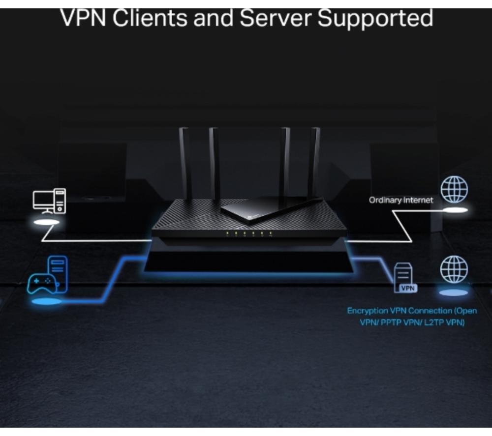 TP-LINK Archer AX55 Pro WiFi Cable & Fibre Router - AX 3000, Dual-band