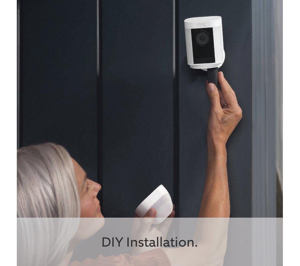 Cámara de seguridad RING Spotlight Cam Pro 2K WiFi - A batería, blanca