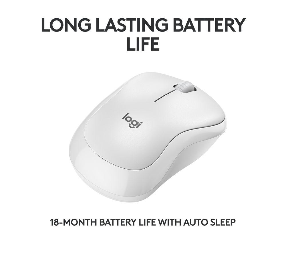 Ratón Óptico Inalámbrico Silencioso Logitech M240 - Blanco Roto