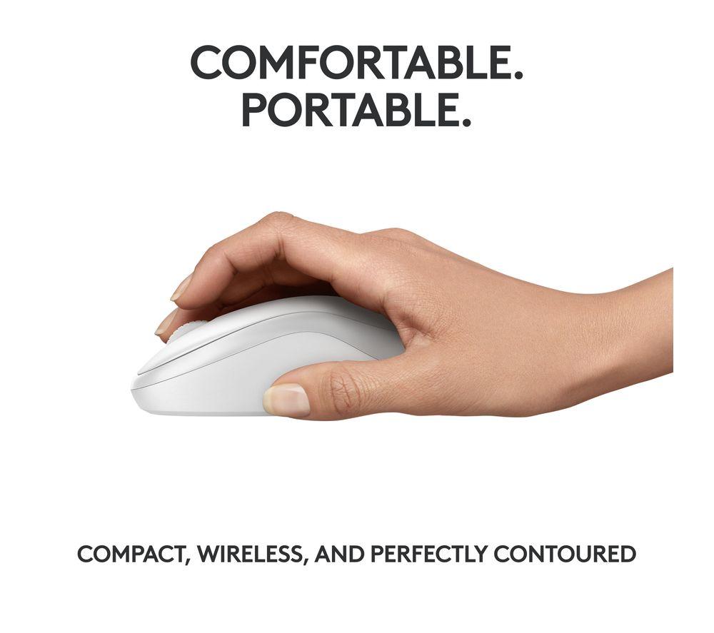 Ratón Óptico Inalámbrico Silencioso Logitech M240 - Blanco Roto