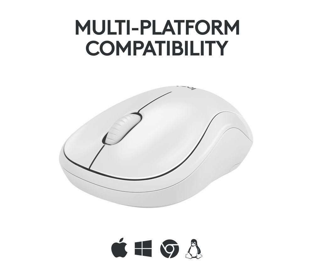 Ratón Óptico Inalámbrico Silencioso Logitech M240 - Blanco Roto