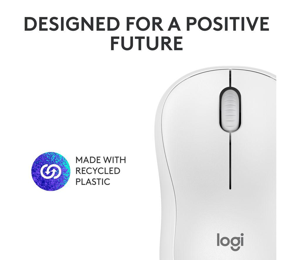 Ratón Óptico Inalámbrico Silencioso Logitech M240 - Blanco Roto