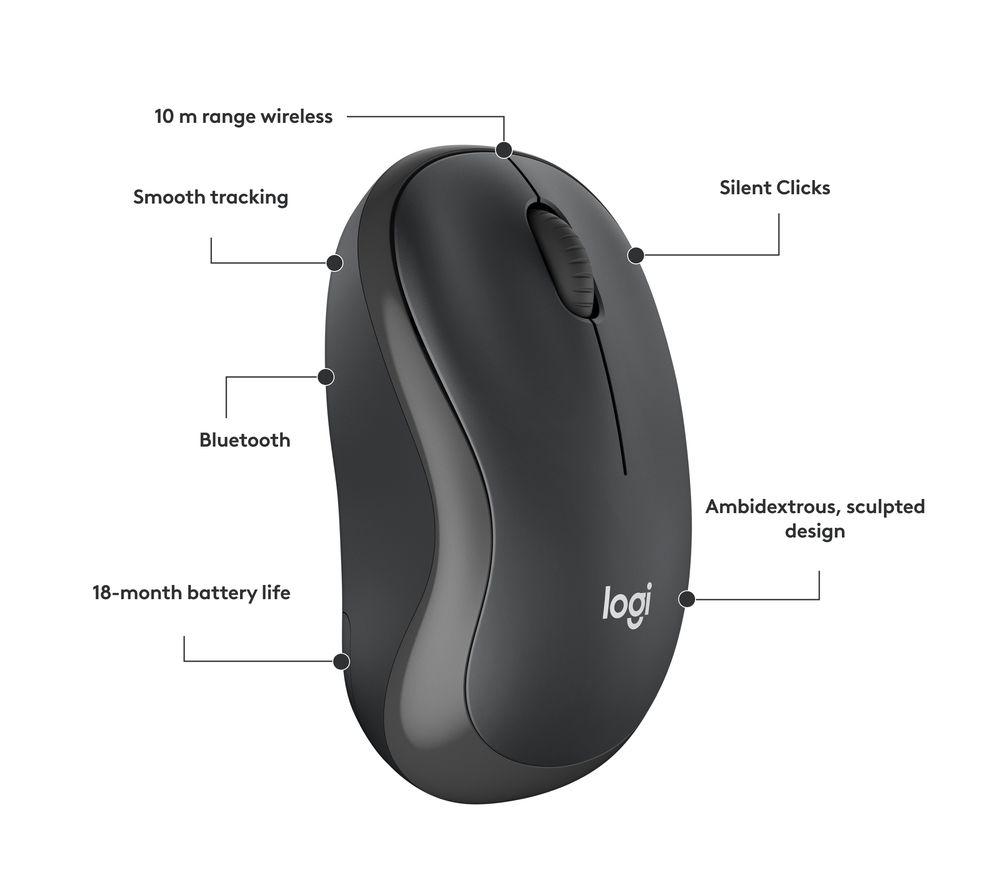 Mouse óptico inalámbrico silencioso LOGITECH M240