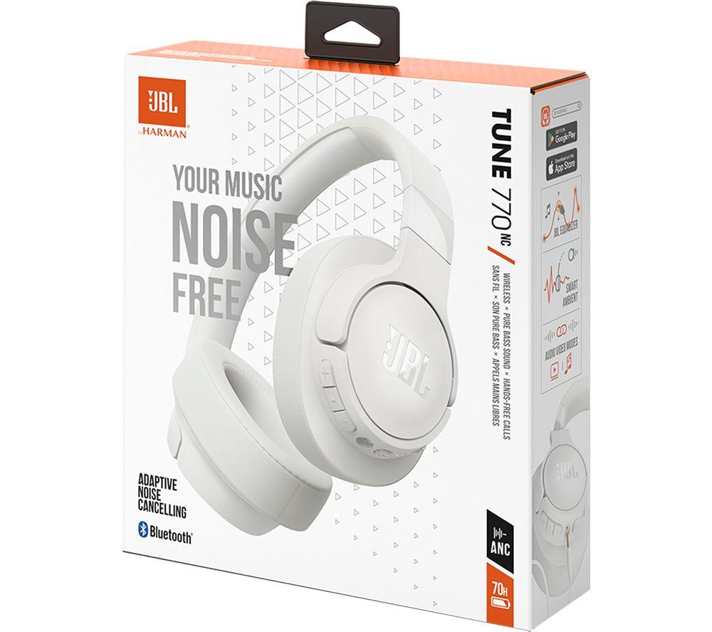 JBL Tune 770NC Kabellose Bluetooth Noise-Cancelling Kopfhörer – Weiß