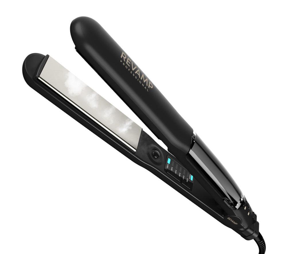 REVAMP Steamcare Ceramic Hair Straightener - Black