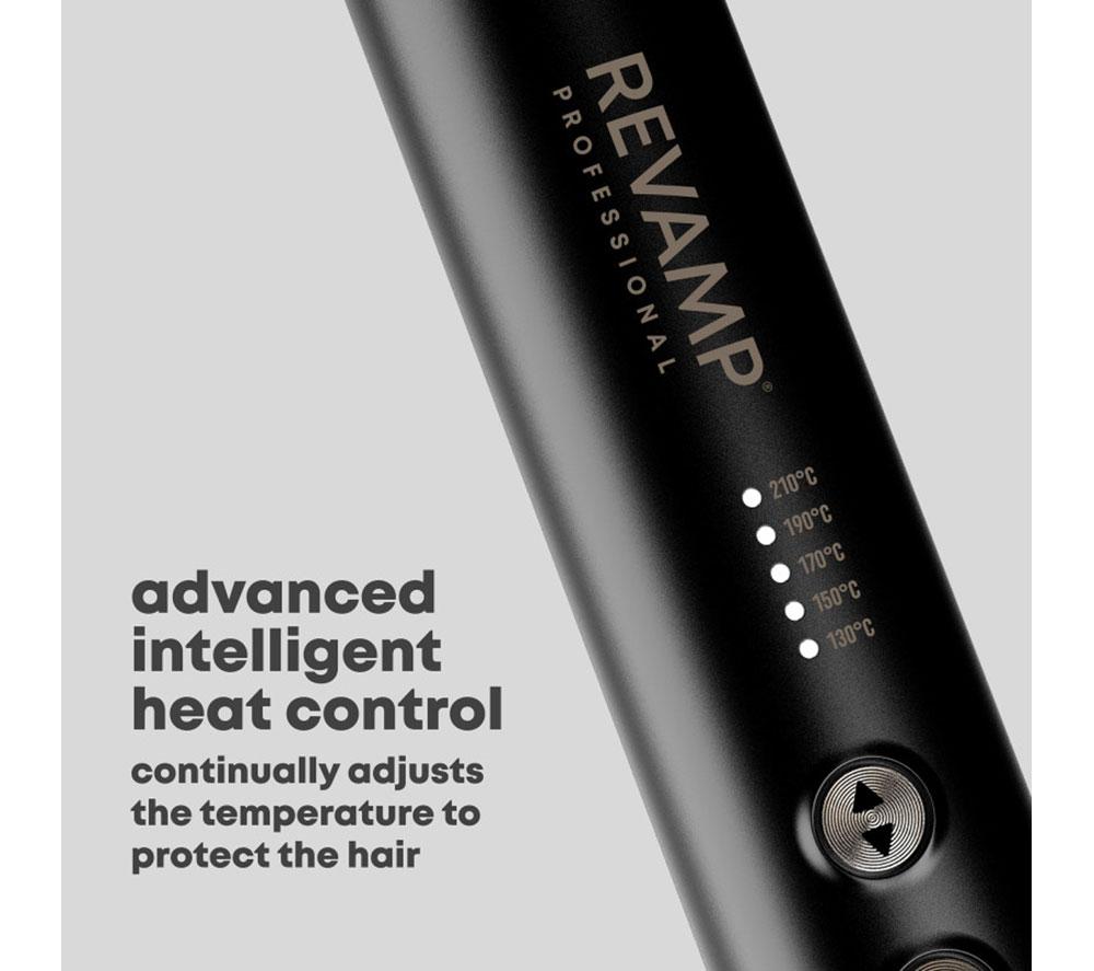 REVAMP DeepForm Ceramic Straightening Hot Brush - Black