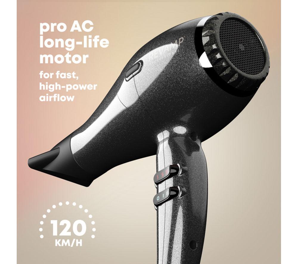 REVAMP Progloss Featherlite Ultra X Shine Hair Dryer - Black