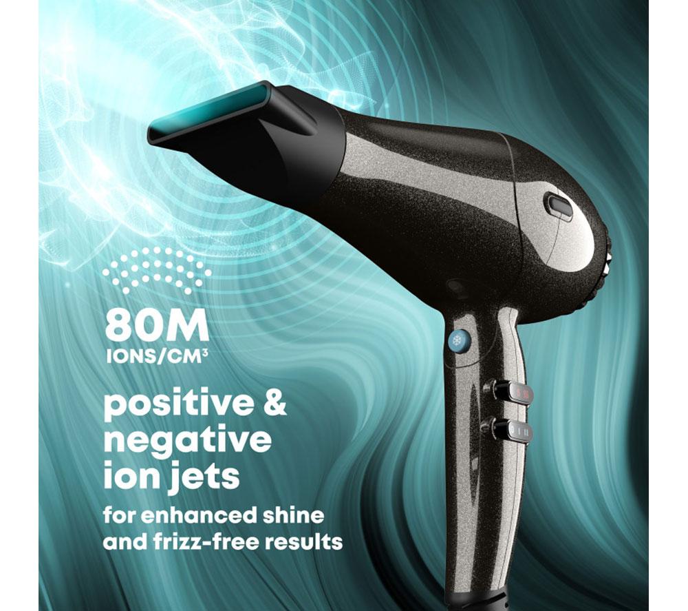 REVAMP Progloss Featherlite Ultra X Shine Hair Dryer - Black