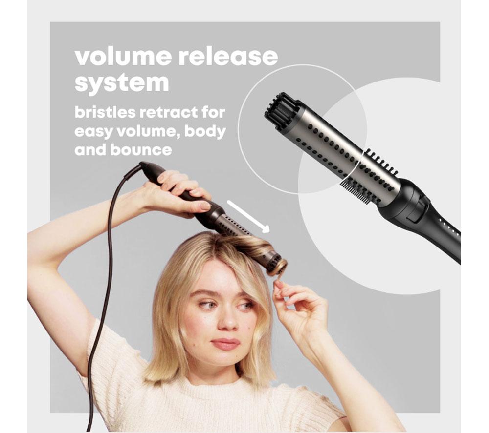 REVAMP Volume & Wave Ceramic Hot Brush - Black