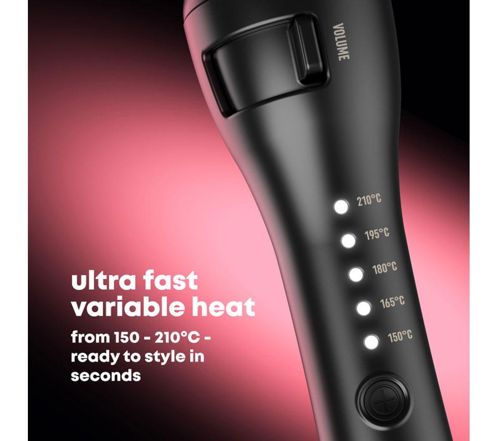 REVAMP Volume & Wave Ceramic Hot Brush - Black