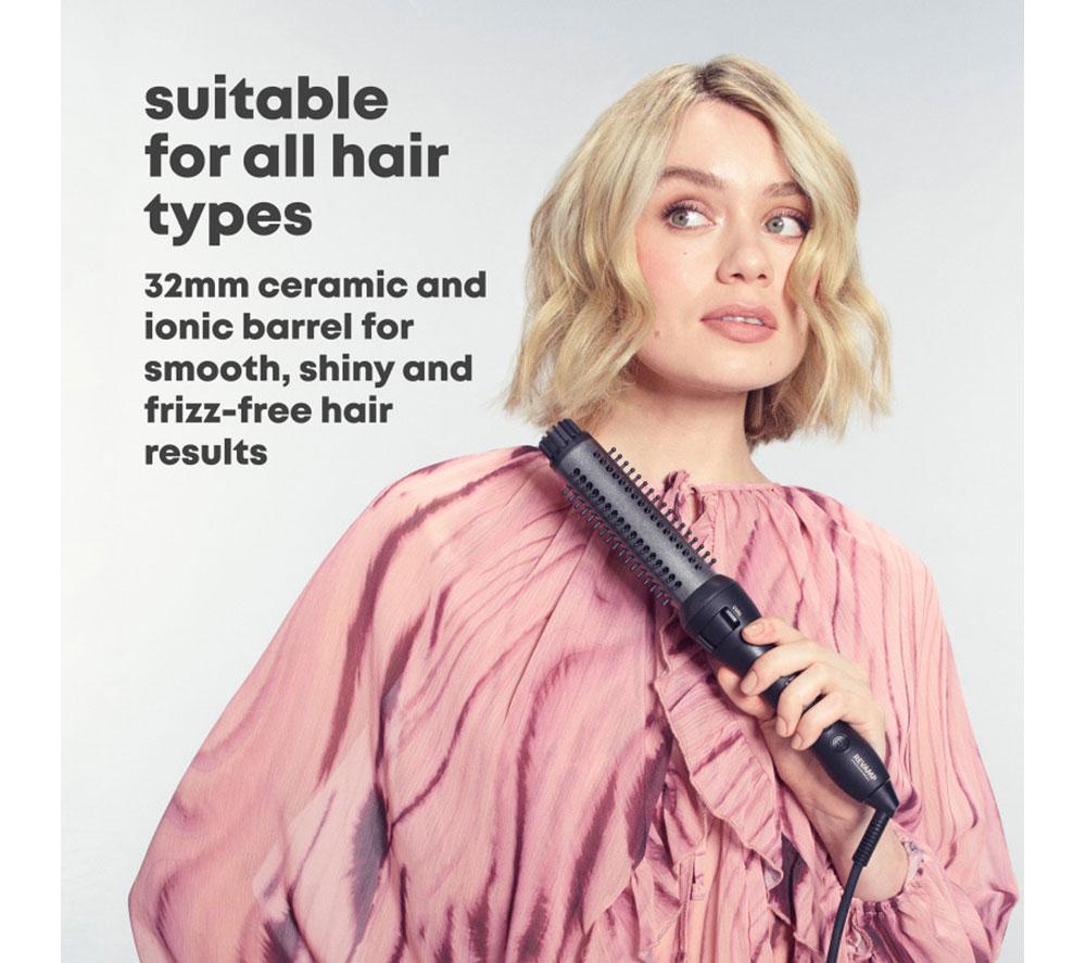 REVAMP Volume & Wave Ceramic Hot Brush - Black