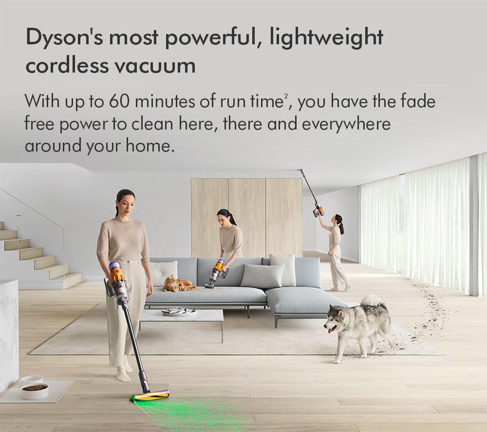 Aspiradora sin cable DYSON V12 Detect Slim Absolute - Níquel y Amarillo