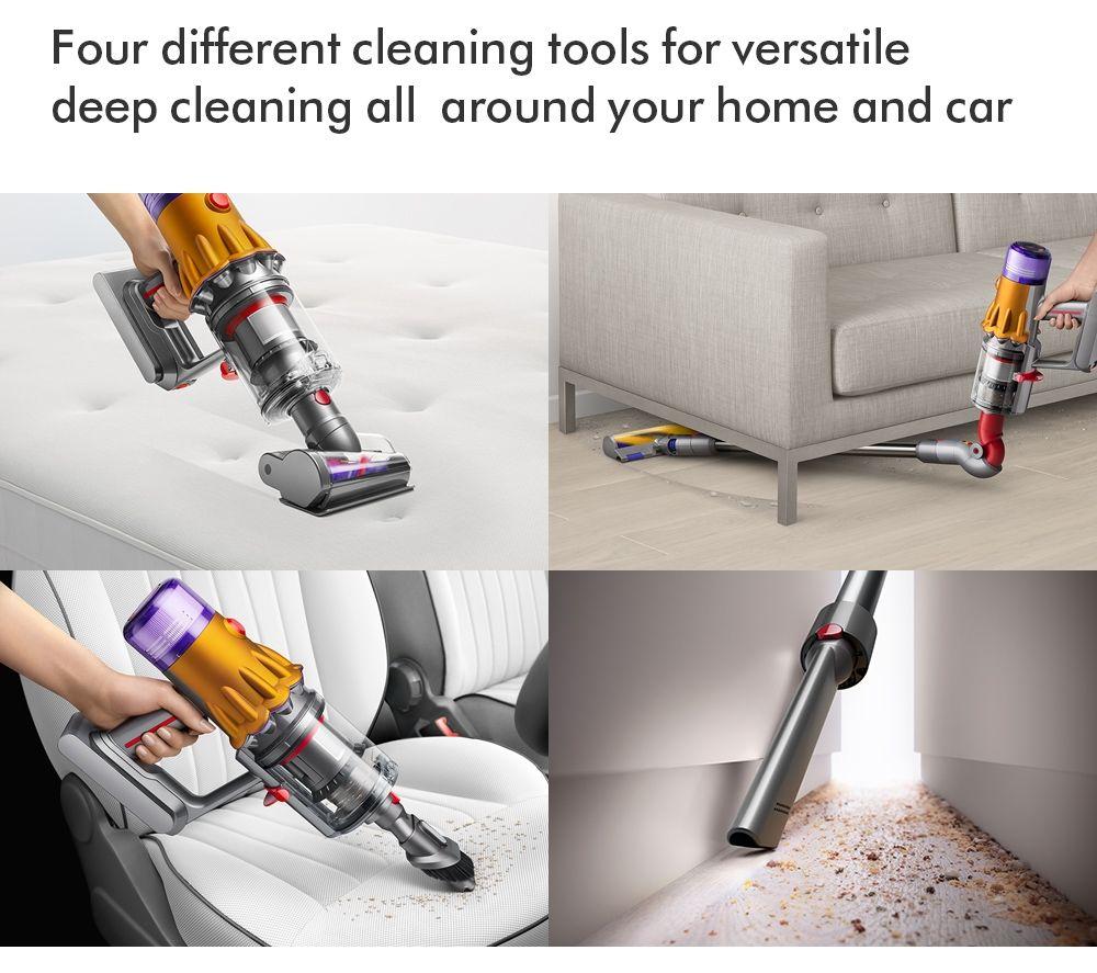 Aspiradora sin cable DYSON V12 Detect Slim Absolute - Níquel y Amarillo