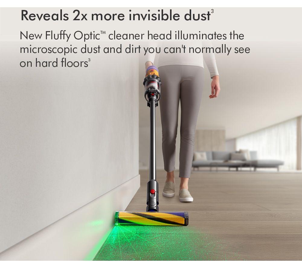Aspiradora sin cable DYSON V12 Detect Slim Absolute - Níquel y Amarillo
