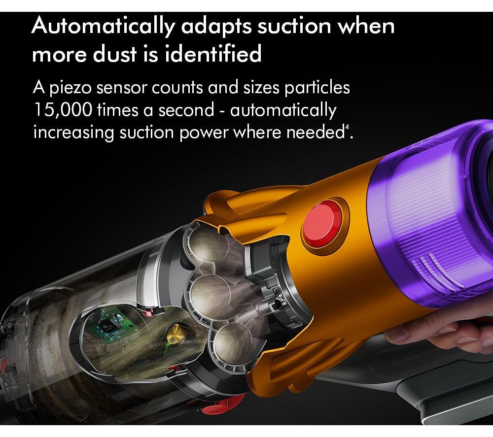 Aspiradora sin cable DYSON V12 Detect Slim Absolute - Níquel y Amarillo