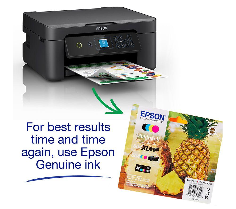 EPSON Expression Home XP-3205 All-in-One Wireless-Tintenstrahldrucker & komplettes Set Tintenpatronen-Bundle