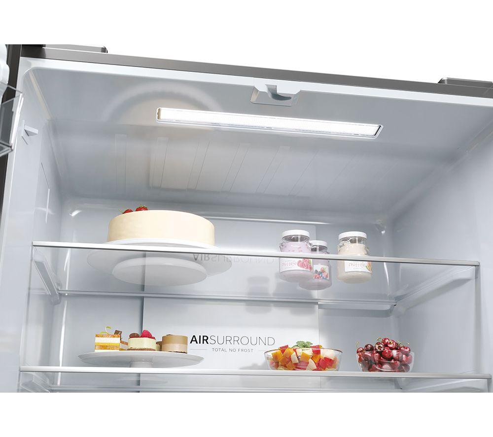 Frigorífico combi HAIER HCR3818ENMM - Inox Platino