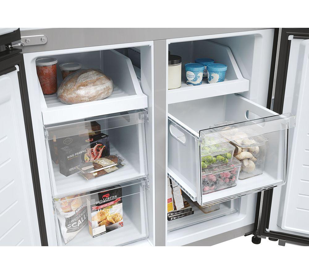 Frigorífico combi HAIER HCR3818ENMM - Inox Platino