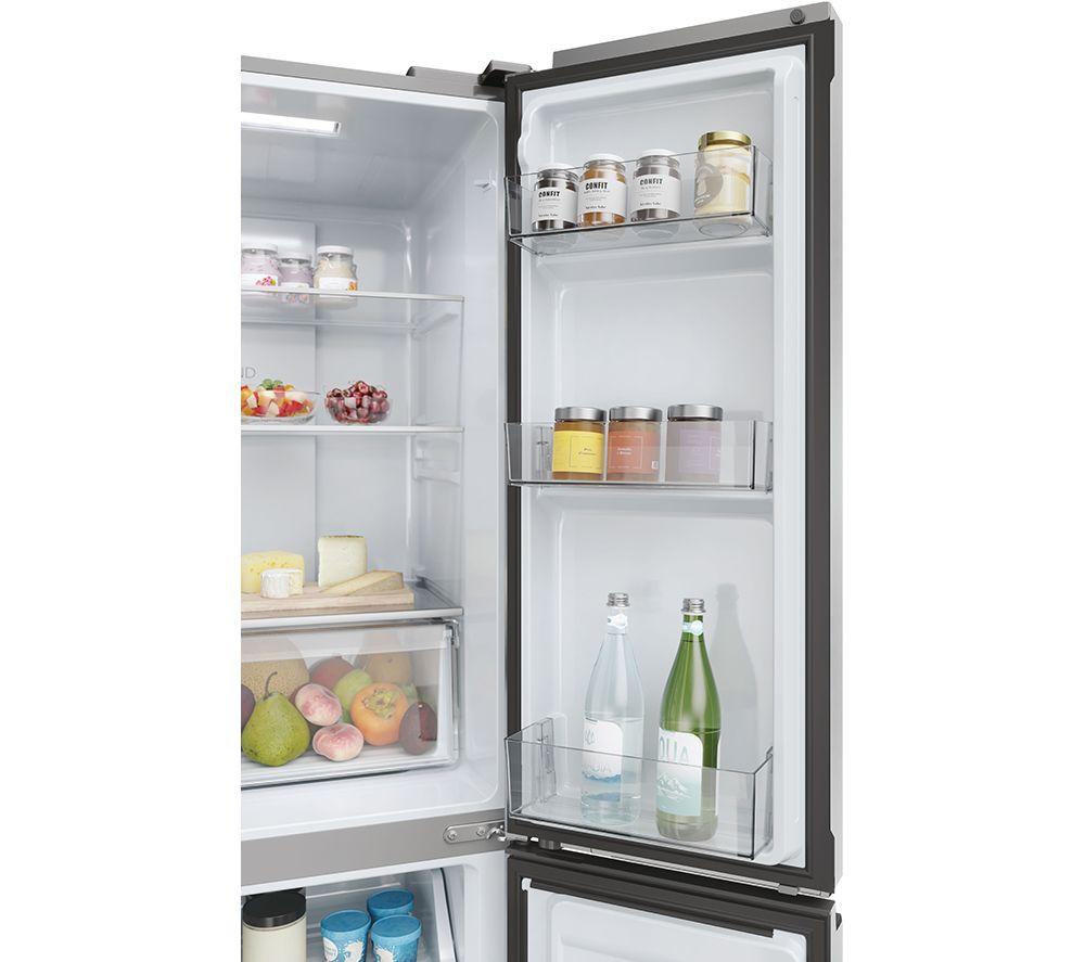 Frigorífico combi HAIER HCR3818ENMM - Inox Platino