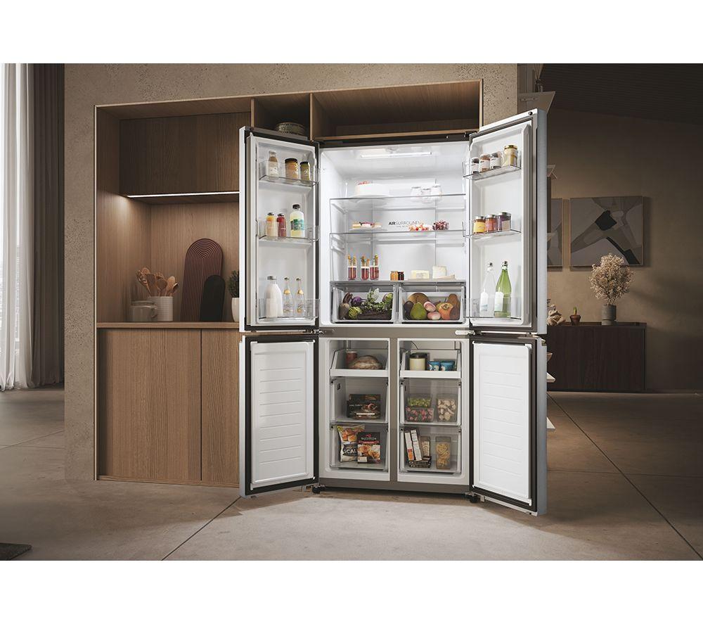 Frigorífico combi HAIER HCR3818ENMM - Inox Platino