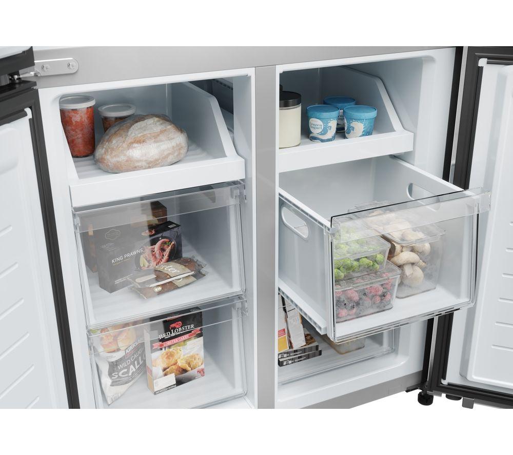 Frigorífico combi HAIER HCR3818EWMM - Inox platino