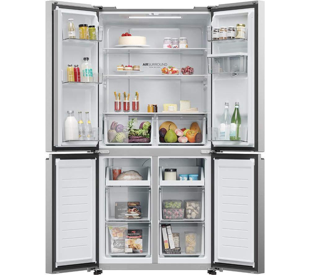 Frigorífico combi HAIER HCR3818EWMM - Inox platino
