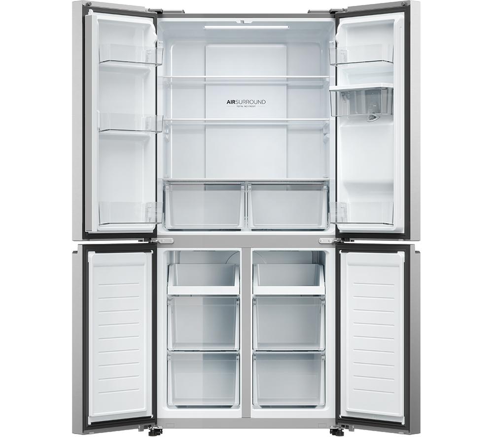 Frigorífico combi HAIER HCR3818EWMM - Inox platino