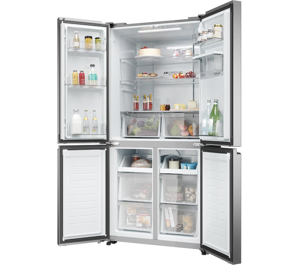 Frigorífico combi HAIER HCR3818EWMM - Inox platino