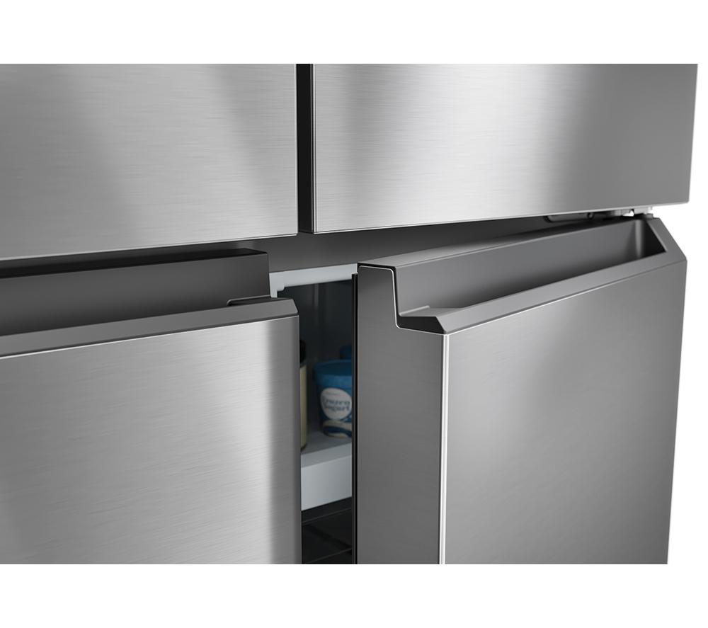 Frigorífico combi HAIER HCR3818EWMM - Inox platino