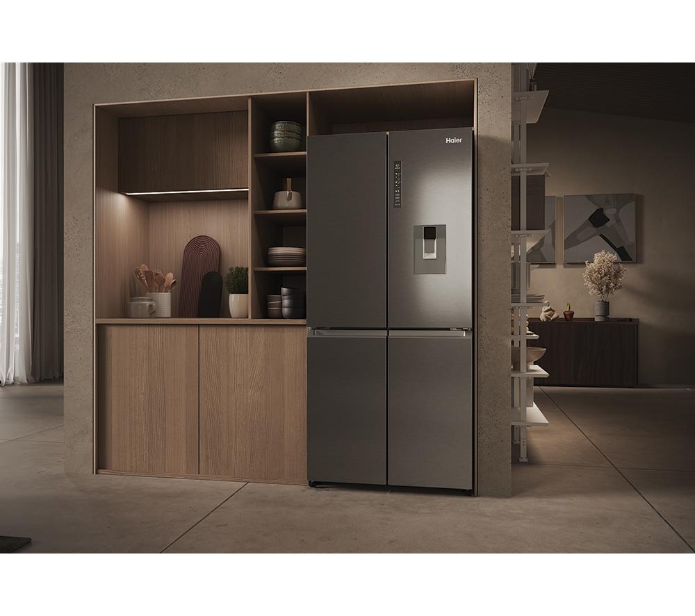 Frigorífico combi HAIER HCR3818EWMM - Inox platino