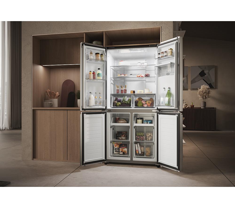 Frigorífico combi HAIER HCR3818EWMM - Inox platino