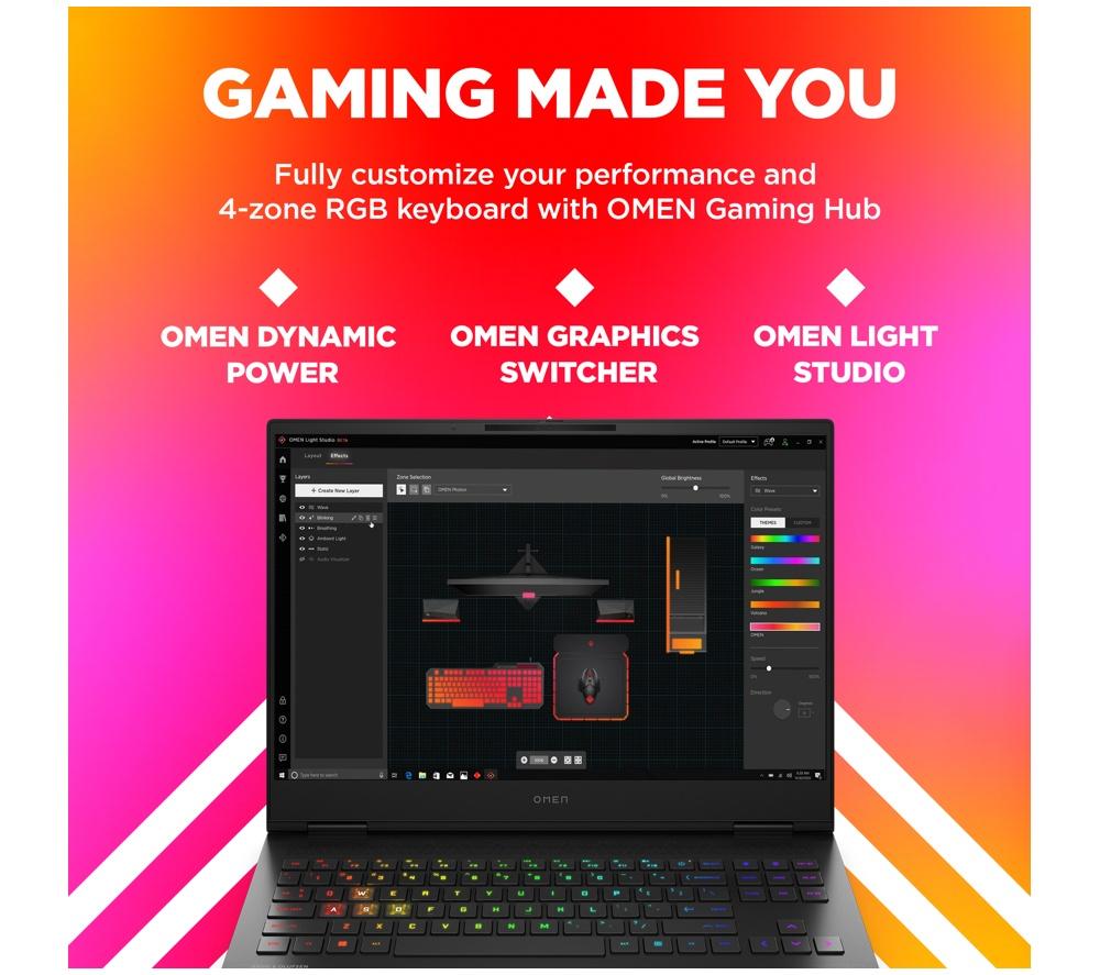 HP OMEN Transcend 16-u0500na Gaming Laptop, RTX 4060, Intel® Core i7, 16" FHD 165 Hz, 1TB SSD