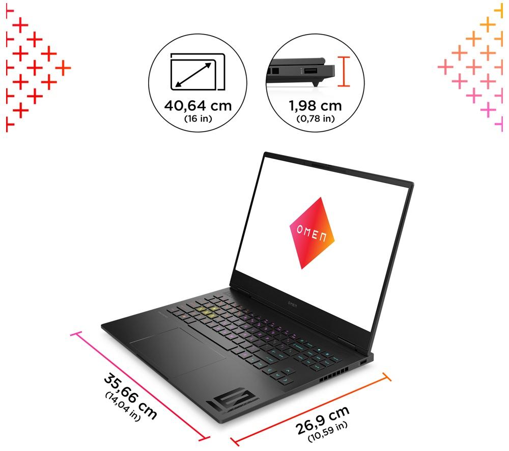 HP OMEN Transcend 16-u0500na Gaming Laptop, RTX 4060, Intel® Core i7, 16" FHD 165 Hz, 1TB SSD