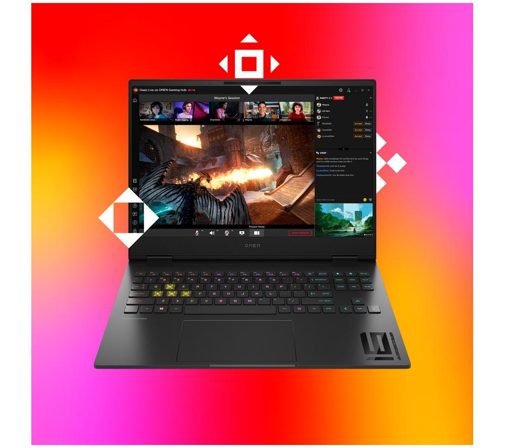 HP OMEN Transcend 16-u0500na Gaming Laptop, RTX 4060, Intel® Core i7, 16" FHD 165 Hz, 1TB SSD
