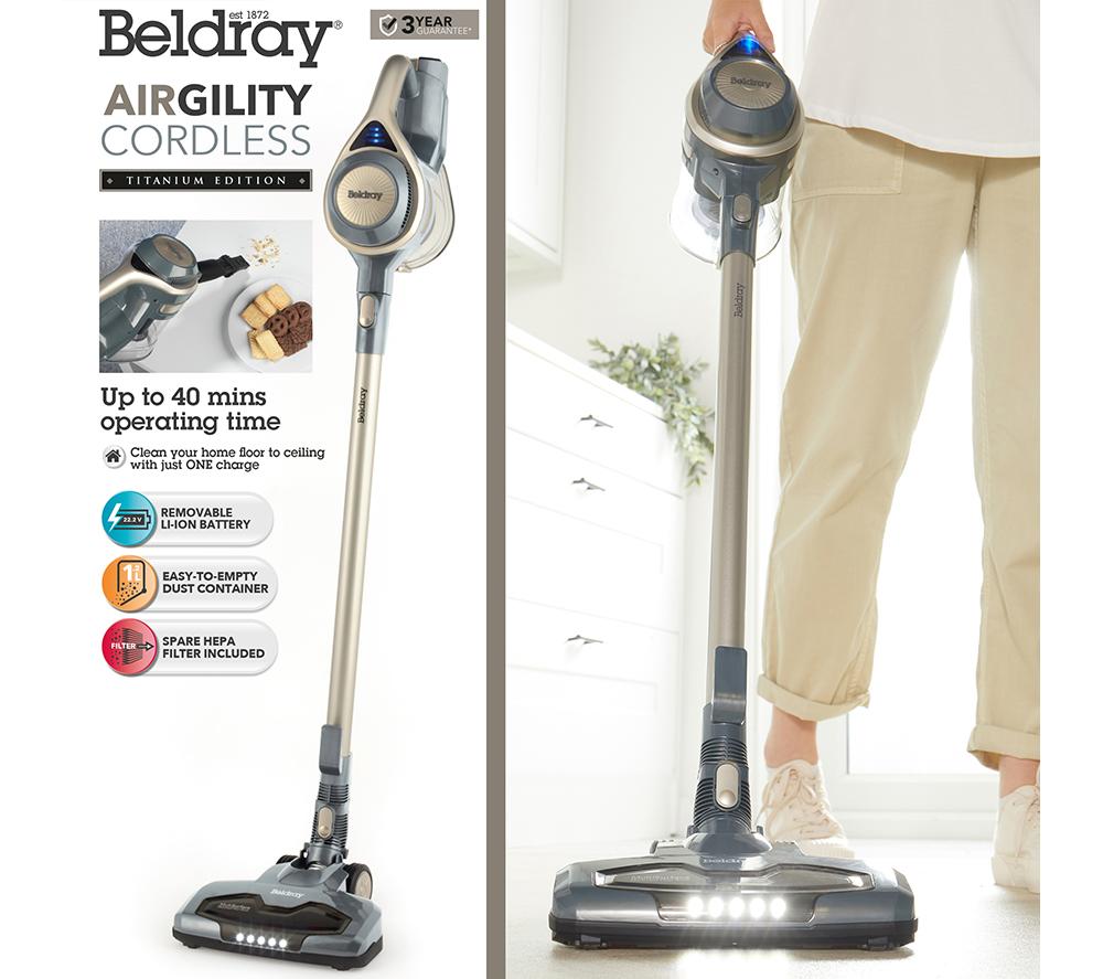 BELDRAY Airgility BEL0776TT Cordless Vacuum Cleaner - Titanium