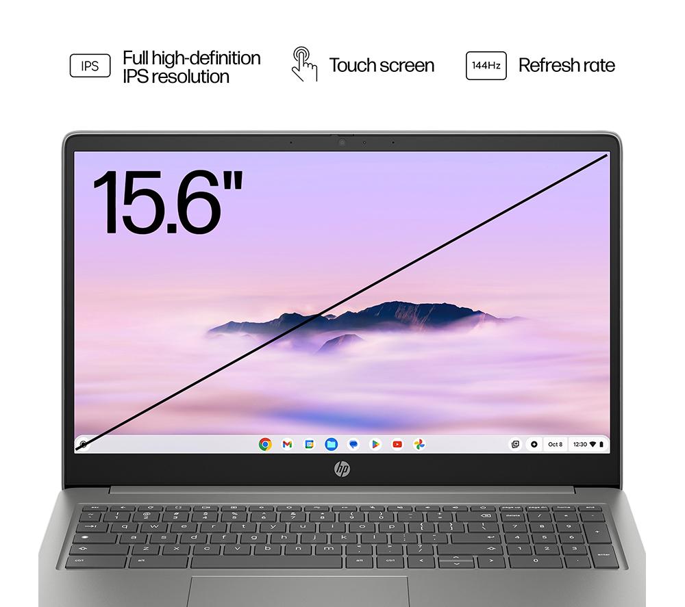 HP Chromebook Plus 15a-nb0502sa 15.6 n305 - Intel® Core™ i3, 128 GB SSD, Plata