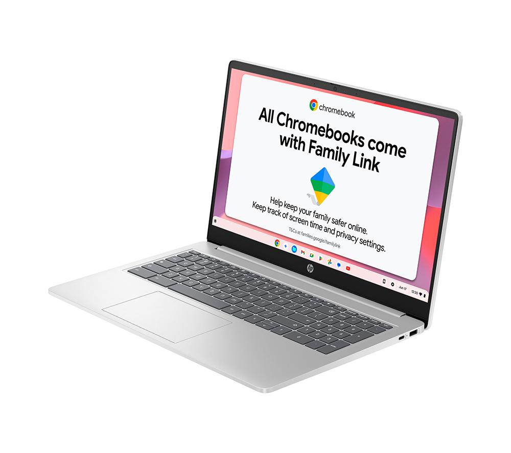 HP Chromebook Plus 15a-nb0502sa 15.6 n305 - Intel® Core™ i3, 128 GB SSD, Plata