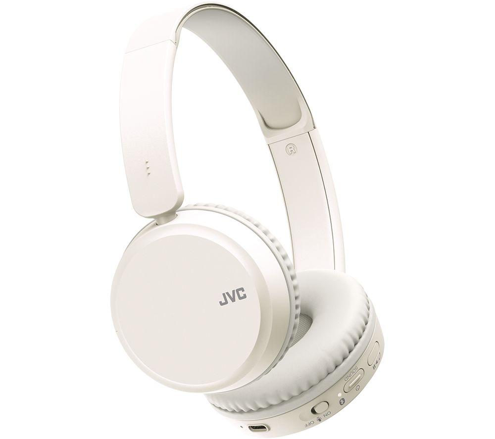 JVC HA S36W Wireless Bluetooth Headphones - White